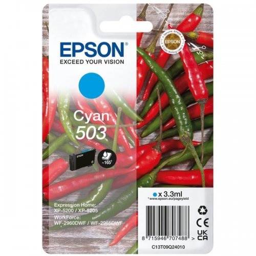 Epson Epson 503 (C13T09Q24010) ink cyan 165 pages (original)