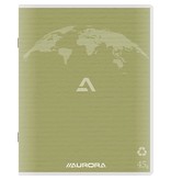 Aurora Aurora Writing 45 kladschrift uit gerecycleerd papier, 200 bladzijden, gelijnd, mosgroen