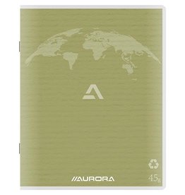 Aurora Aurora Writing 45 kladschrift uit gerecycleerd papier, 200 bladzijden, gelijnd, mosgroen