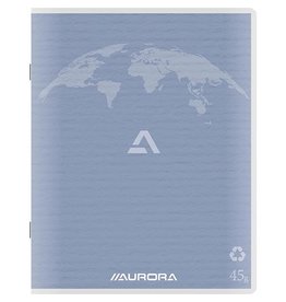 Aurora Aurora Writing 45 kladschrift uit gerycleerd papier, 200 bladzijden, geruit 5 mm, lichtblauw