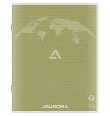 Aurora Aurora Writing 45 kladschrift uit gerycleerd papier, 96 bladzijden, gelijnd, mosgroen