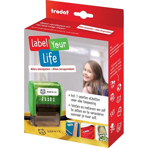 Trodat Trodat Label Your Life textiel-stempel, Nederlands