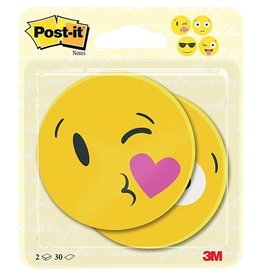 Post-It Notes Post-it Notes Die-Cut EMOJI, 30 vel, 70 x 70 mm, 2 blokken