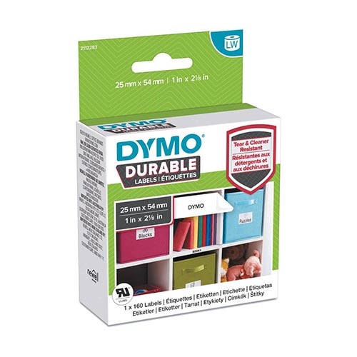 Dymo Dymo duurzame etiketten ft 25 x 54 mm, 160 etiketten