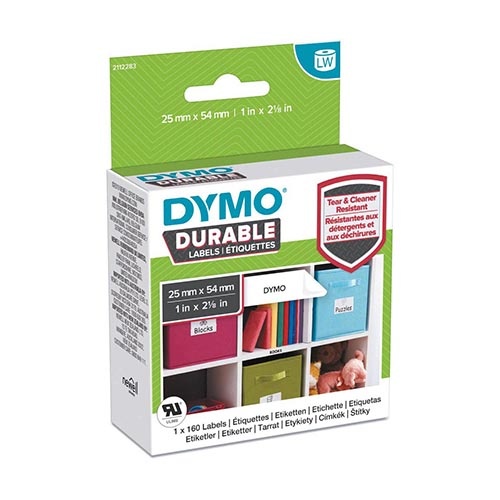 Dymo Dymo duurzame etiketten LabelWriter ft 25 x 54 mm, 160 etiketten