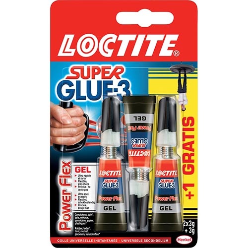 Loctite Loctite secondelijm Power Flex, 2 + 1 gratis, op blister
