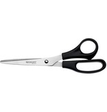 Westcott Westcott schaar, ft 20,4 cm, rechts en links, ronde punt, RVS, zwart, blister van 1 stuk