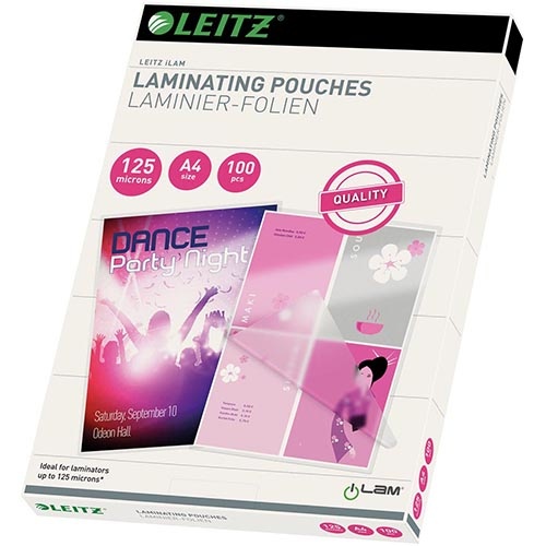 Leitz Leitz Ilam lamineerhoes ft A4, 250 micron (2 x 125 micron), pak van 100 stuks
