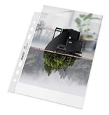 Leitz Leitz Recycle geperforeerde showtas, ft A5, 100 micron, gekorreld, doos van 25 stuks