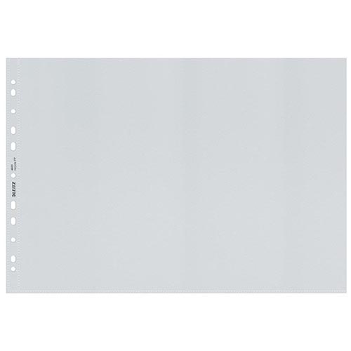 Leitz Leitz Recycle geperforeerde showtas, ft A3 landscape, 100 micron, gekorreld, doos van 25 stuks