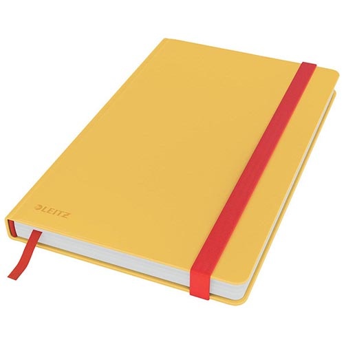 Leitz Leitz Cosy notitieboek met harde kaft, A5, gelijnd, geel