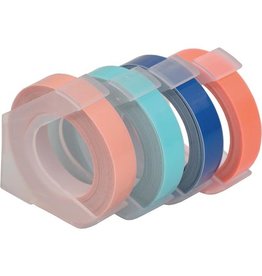 Desq Desq tape voor lettertang 9 mm, blister van 4 kleuren