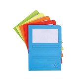 Exacompta Exacompta L-map Super met balg, voor ft A4, pak van 50 stuks, geassorteerde kleuren