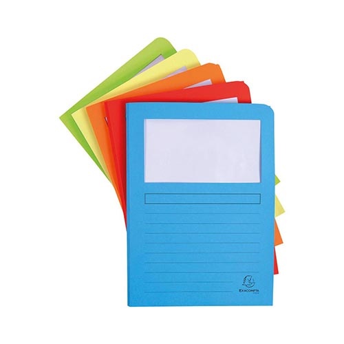Exacompta Exacompta L-map Super met balg, voor ft A4, pak van 50 stuks, geassorteerde kleuren