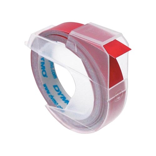 Dymo Dymo tape 9 mm voor lettertang Omega, rood