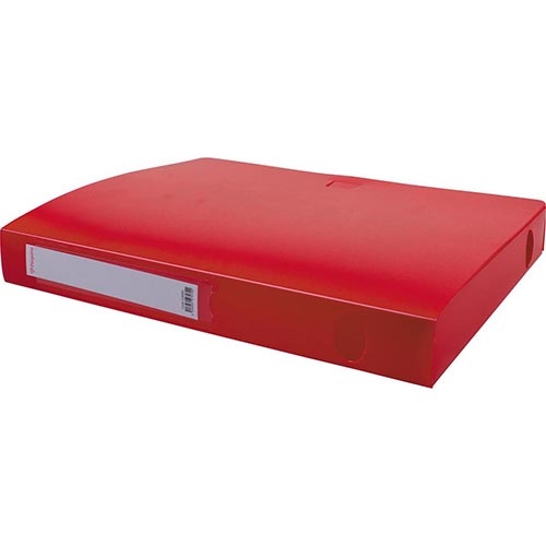 Pergamy Pergamy elastobox, A4, uit PP van 700 micron, 4 cm, rood