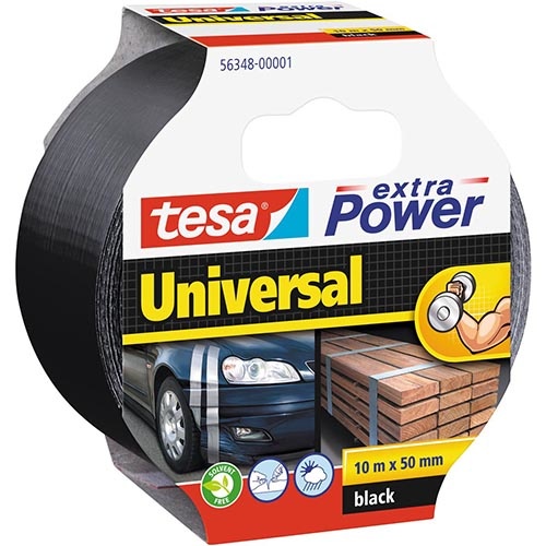 Tesa Tesa extra Power Universal, ft 50 mm x 10 m, zwart