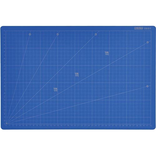 Desq Desq Professionele snijmat, 5-laags, blauw, ft 30 x 45 cm