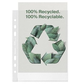 Esselte Esselte geperforeerde showtas, 100 % gerecycleerd, ft A5, 70 micron, doos van 100 stuks
