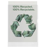 Esselte Esselte L-map, 100 % gerecycleerd, transparant, doos van 100 stuks