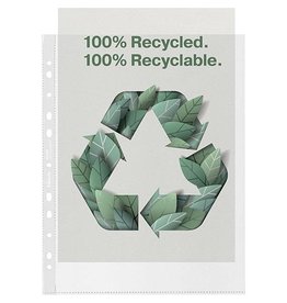 Esselte Esselte geperforeerde showtas, 100 % gerecycleerd, ft A4 maxi, 70 micron, doos van 50 stuks