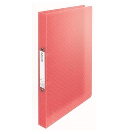 Esselte Esselte Colour'Breeze ringmap, 2 ringen, PP, ft A4, met soepele kaft, koraal