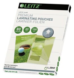 Leitz Leitz Ilam lamineerhoes ft A5, 160 micron (2 x 80 micron), pak van 100 stuks