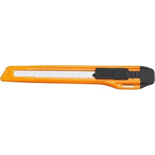 Merkloos Office cutter, 9mm, zwart/oranje