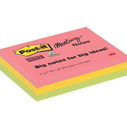 Post-It Super Sticky Ss Notes 70V 203X152 Ass 3X [1st]