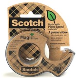 Scotch Plakband Magic Tape A greener choice ft 19 mm x 15 m, op dispenser van 100 % gerecycleerd plastic