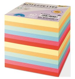 Folia Folia Notes, ft 90 x 90 mm, vulling voor memokubus, geassorteerde kleuren