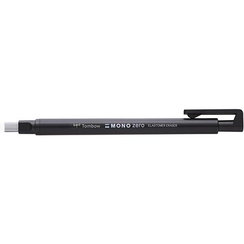 Tombow Tombow gumstift MONO zero met rechthoekige punt, zwart