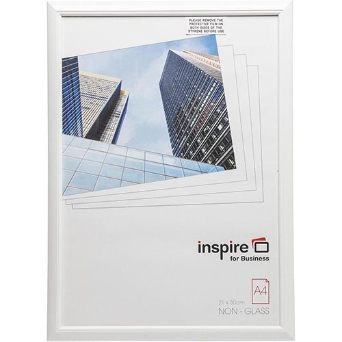 The Photo Album Company Hampton fotokader, 1.4 cm PVC profiel, wit, A4