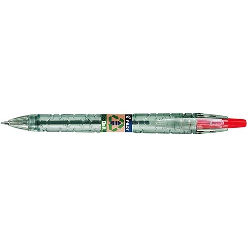 Pilot Pilot Ecoball B2P BeGreen balpen, medium punt, 0,3 mm, rood
