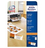 Avery Zweckform Avery bedrukbare naamkaarten, doos van 100 stuks (ft 110 x 40 mm)