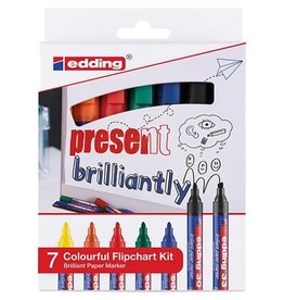 Edding Edding Merkstift brilliant paper marker e-30 en e-33, 7 st.