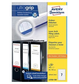 Avery Zweckform Rugetik 192X38 Ds700 Wit [1st]