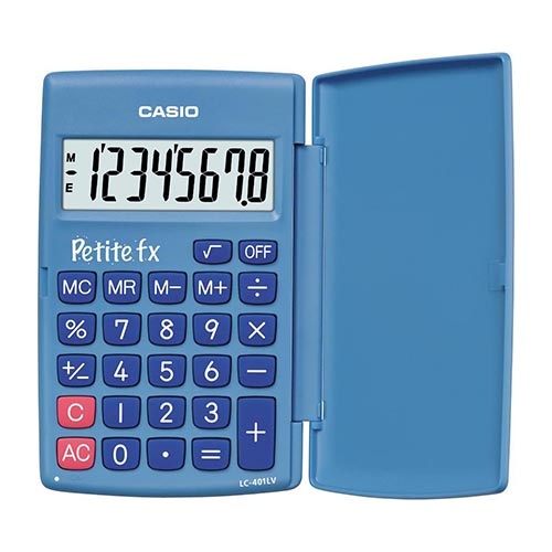 Casio Casio zakrekenmachine Petite FX, blauw