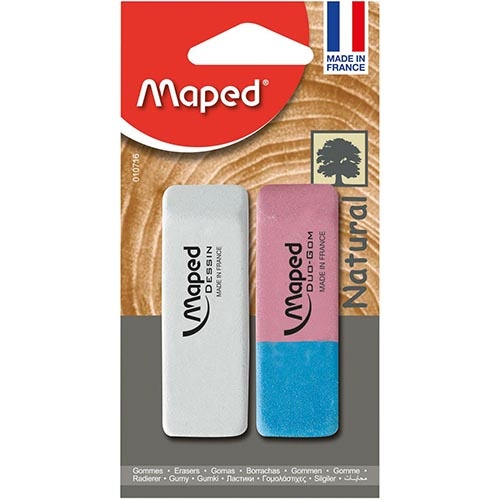Maped Maped gum Dessin & gum Duo-Gom, op blister