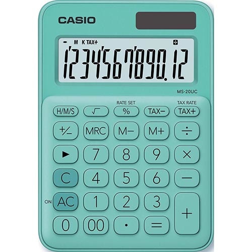 Casio Casio bureaurekenmachine MS-20UC, groen