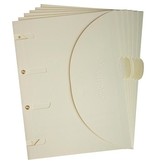 Tarifold collection Tarifold smartfolder, geperforeerde showtas, A4, 6 st. beige