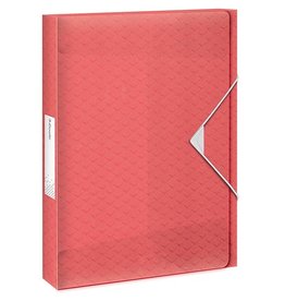 Esselte Esselte Colour'Breeze elastobox, ft A4, 2,5 cm, koraal