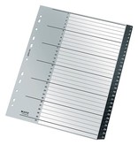 Leitz Leitz Recycle tabbladen, ft A4, 11-gaatsperforatie, PP, zwart, 1-31