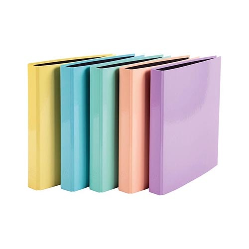 Exacompta Exacompta Aquarel ringmap uit gecoat karton, ft A4, met 2 D-ringen, rug van 4 cm, geassorteerde kleuren