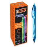 Bic Bic Gel-ocity gelroller, sneldrogend met kliksysteem, medium 0,7mm, assorti