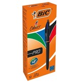 Bic Bic 4 Colours Pro, 0,32 mm, lichaam zwart [12st]