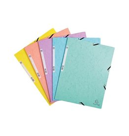 Exacompta Aquarel Elastomap A4 Assorti [50st]