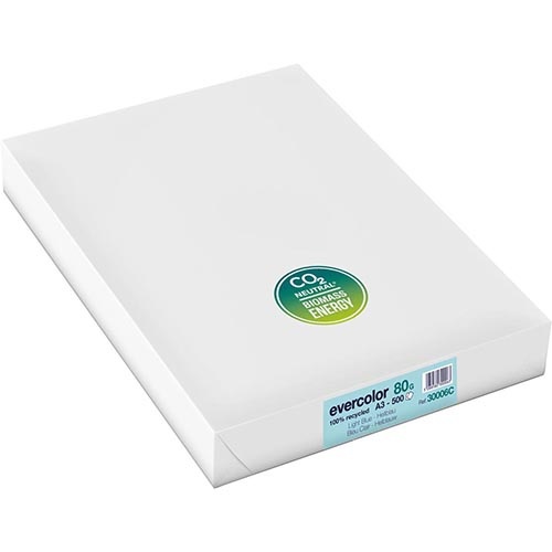 Clairefontaine Clairefontaine Evercolor papier, A3, 80 g, helblauw
