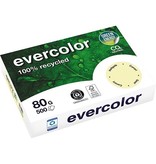 Clairefontaine Clairefontaine Evercolor, gekleurd gerecycleerd papier, A4, 80 g, 500 vel, geel
