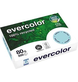 Clairefontaine Clairefontaine Evercolor, gekleurd gerecycleerd papier, A4, 80 g, 500 vel, helblauw